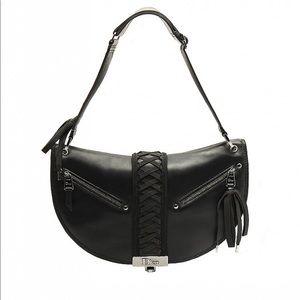 Christian Dior saddle bag with lacing detail